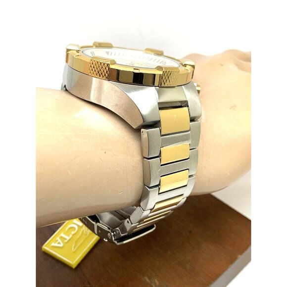 Invicta Men's Watch 28120 Aviator Chronograph Quartz Two Tone Stainless Steel - Picture 13 of 15